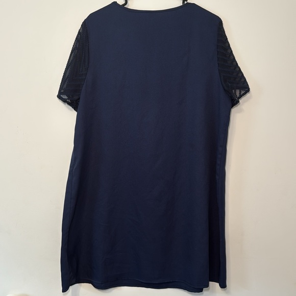 SHEIN‎ Women’s XL Navy Blue Short Sleeve Casual Dress - Picture 4 of 6